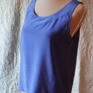 Vintage Purple Paul Harris Tank Top 100% Silk